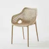 Silla de estilo casero de lujo ligero de alta gama con respaldo, taburete de moda, silla de comedor creativa de plástico nórdico, uso doméstico moderno minimalista