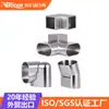 Conector de Tubo Oval Barandilla Cabeza Móvil Cabeza de Dirección Escalera Ángulo de Rotación Plano Cintura Redonda Acero Inoxidable Hebilla de Unión