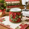 Kit de costura para posavasos acolchado navideño transfronterizo