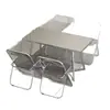 Mesa de jantar de aço inoxidável, balcão de lanches, cafeteria, loja de milk tea, conjunto de mesa e cadeira para restaurante fast-food, mesa de aço inoxidável para restaurante, mesa de jantar comercial