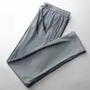 Pantalones de Verano Delgados de Malla de Seda de Hielo de Secado Rápido Pantalones Deportivos Pantalones Elásticos para Hombre Pantalones Casuales Holgados Pantalones Transpirables con Aire Acondicionado Talla Extra