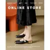 Nuevos Zapatos de Verano 2025 para Mujer, Mocasines Perezosos de Punta Abierta, Medias Zapatillas de Suela Suave, Sandalias Casuales de Suela Plana para Mujer