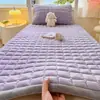 Colchón para dormitorio estudiantil de terciopelo de leche Clase A, acolchado y cálido, adecuado para otoño e invierno, con vellón añadido, universal para literas superiores e inferiores, sobrecolchón suave