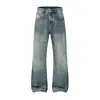 Jeans Acampanados Muqiu para Hombre 2026 Otoño Lavado con Agua de Bambú High Street Ajuste Holgado Unisex
