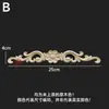 Dongyang Tallado en Madera Estilo Europeo Calcomanía Accesorios para Muebles Flores para Puertas de Madera Tallado Fino Calcomanías para Puertas de Gabinete Flores para Cabeceras Calcomanías de Madera Maciza Decoración