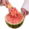 Cuchillo Especial para Cortar Mango, Rebanador de Sandía de Acero Inoxidable, Herramienta para Cortar en Cubos, Herramienta para Pelar, Pelador de Mango, Gadget Rebanador