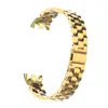 Adequado para pulseira millet 8 pulseira de metal aço inoxidável três fivelas planas sólidas pulseira de aço pulseira de pulso de reposição millet 8