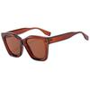 Gafas para dama de rostro sencillo europeas y americanas montura ojo de gato parasol anti-ultravioleta montura grande gafas de sol viaje conducción mayoreo