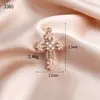 Accesorios Populares de Aleación Diamante de Memoria Cruz Ropa Pendientes Collar Colgante Joyería Dijes Materiales DIY