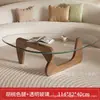 Mesa de Café de Cristal, Mesa de Café Creativa de Moda, Mesa Pequeña Moderna Minimalista de Lujo Ligero para Sala de Estar y Apartamentos Pequeños