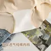 El Dobladillo Ondulado Realmente los Hace Tan Cómodos~ Panties de Algodón Puro Antibacteriano 7A de Cintura Media Elásticos Altos Sin Costuras para Mujer