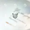 Brincos de Tarraxa Olho de Gato Cabeça de Gato em Liga de Titânio F-136 G23 Titânio Rosca Interna Brincos de Tarraxa Olho de Gato Joias Acessórios para Lábio