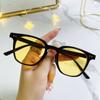 Gafas de Sol Estilo Coreano con Montura Ovalada Pequeña de Nuevo Estilo para Hombres y Mujeres, Visera Solar de Moda de Gama Alta, Gafas de Sol Anti-UV de Celebridad de Internet