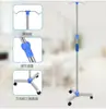 Suporte de Infusão Médica Suporte de Gotejamento Suporte de Infusão Móvel para Casa com Rodízio Aço Inoxidável Frasco Ambulatório Família