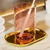 Vaso para cepillo de dientes, vaso para enjuague bucal, anti-moho, para el hogar, lujo ligero, alto valor estético, adecuado para niños, parejas y adultos, vaso para el cuidado dental