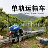 Veículo de transporte monotrilho multifuncional para uso agrícola e florestal, capaz de transportar materiais em terrenos montanhosos e atravessar diversos terrenos