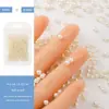 2Mm3Mm4Mm Semisemicírculo Transparente Perla Sirena Burbujas Cuentas Pegatinas para Uñas Cuentas Burbuja Transparentes Lágrimas de Sirena Diamantes de Resina