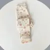 Pantalones de Otoño para Niñas Estilo Nuevo de Primavera, Leggings Elásticos de Algodón Puro, Pantalones Versátiles de Corte Ajustado para Bebés Niñas
