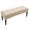 Funda de Banco de Terciopelo Zorro Plateado a Prueba de Polvo Cubierta de Cobertura Total para Taburete para Cambiarse los Zapatos Funda Elástica para Silla Funda de Terciopelo para Taburete de Piano