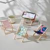 Soporte Plegable para Teléfono Móvil Perezoso Transfronterizo Silla de Playa Linda Muebles Pequeños Accesorios para Fotos Adornos Mini de Escritorio