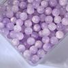 Atacado 10mm dourado pintura a óleo contas resina buraco reto florescendo contas soltas diy handmade pulseira pulseira material