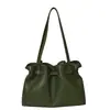 Bolso de mano para mujer de gran capacidad con pliegues transfronterizo, bolso tote versátil artístico de moda otoño 2026, bolso de hombro y bandolera de moda