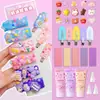 Horquilla de crema de pegamento Sanrio original, traje gu Ka, material DIY, hecho a mano, para niños, niñas, Juguete, pegatinas