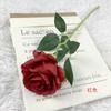 Rosas de Pano Simuladas, Rosas Grandes Únicas, Flores Falsas, Decoração de Salão de Casamento, Flores Falsas, Placa de Mesa de Casa Arranjos de Flores com Flores