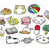 Bordado Ya Original Novo Desenho Animado Fofo Pequeno Animal Bordado Adesivo Bolsa Decorativa Tecido Adesivo DIY Jaqueta Puffer Patch Adesivo