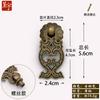 Chengyu Puxador Pequeno Espesso de Gaveta Dragão Duplo Retrô Puxador de Latão Antigo Ming e Qing Decoração de Casa Ferragens Caixa de Presente Puxador Pequeno
