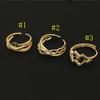 Anillo ajustable telescópico de disco completo con incrustaciones de microdiamantes y baño de oro real, cuentas de medio agujero, anillo de unión para accesorios de joyería DIY
