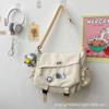 Bolsa de Ombro Grande Capacidade Estilo Coreano Estilo Ins Bolsa Transversal Estilo Japonês Harajuku Vintage Estilo Ferramentas Bolsa Mensageiro Estudante Nylon Transversal