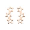 Moda para Mujer Nuevos Aretes de Acero Inoxidable de Araña de Halloween ins Aretes Geométricos Simples con Patrón de Estrella y Nota