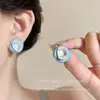 Pendientes Irregulares de Esmalte Dopamina Drip para Primavera y Verano para Mujer, Pendientes de Tachuela con Diseño Dulce de Nicho, Pendientes Extremadamente Hermosos y Únicos