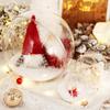 Acrílico oco transparente bola redonda alta transparente abertura e fechamento bola de decorações de Natal bolo DIY caixa de doces de casamento