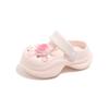 Zapatos Croc para Niñas 2026 Verano Nuevas Chanclas Elegantes con Puntera Cubierta de Perlas para Niños, Sandalias de Playa con Estilo para Niños Mayores