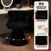 Silla de Maquillaje Moderna para Habitación de Vestir de Chicas Taburete Giratorio de Color Crema Luz de Lujo Silla de Tocador de Gama Alta Asiento para Vestidor