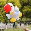 Nuevo Clip Lindo de Dibujos Animados Globo de Película de Aluminio Portátil para Niños Escuela Primaria Jardín de Infancia Juegos Actividades para Empujar Mercado Nocturno