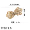 Fivela de Disco Metalizada Cravejada com Diamantes Estilo Chinês Retrô Botão de Cheongsam Par de Botões Decorativos para Vestido de Noiva Bordado à Mão
