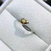 Anillo Popular de Turmalina Natural al por Mayor de Fábrica Plata S925 Incrustado con Piedra Principal 4*6 Joyería de Lujo Venta Directa de Fábrica