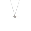 Collar Sencillo Geométrico de Zirconia con Brote para Mujer Verano Xiaozhong Diseño de Lujo Ligero Sentido de Gama Alta Moda Exquisita Cadena para Clavícula Versátil