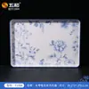 Serie de Clúster Azul y Blanco Wuhe Vajilla de Melamina Material de Grado Alimenticio Plato Comercial Cuchara para Arroz Cuchara para Sopa Base Aislante Plato para Frutas