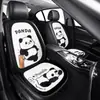 Cojín para Asiento de Coche Invierno Felpa Pieza Única Diosa Lindo Dibujo Animado Panda Trasero Terciopelo de Visón Asiento del Conductor Principal de Gama Alta