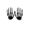 Adereços de mão de caveira para decoração de Halloween, acessórios de mão de fantasma, pequenos acessórios, ossos de mão, decorações de terror