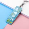 Llavero de Placa de Texto Inspirador Acrílico Creativo Buen Significado Pareja Mochila Escolar Colgante de Caqui Bueno Decoración Personalización