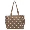 Bolso de mano grande de lunares estilo coreano, perfecto para el día a día y los desplazamientos al trabajo, bolso de hombro versátil de lona para mujer