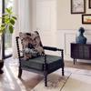 Sofá individual retro francés para sala de estar, silla americana de madera maciza para el hogar, balcón, sillón reclinable perezoso