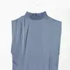 Ropa Europea y Americana de Mujer Transfronteriza, Vestido de Moda con Detalle de Encaje y Textura de Satén de Seda Más Vendido en Aliexpress