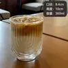 Xícara de Café Estilo Ins, Caneca Suja Retrô, Copo para Cold Brew, Copo de Vidro para Café Americano Gelado, Copo para Flat White, Copo para Latte