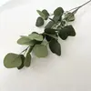 Hojas de Manzana Simuladas, Hojas de Eucalipto, Hojas de Vegetación Artificial, Hojas para Arreglo Floral de Boda, Decoración Suave para el Hogar